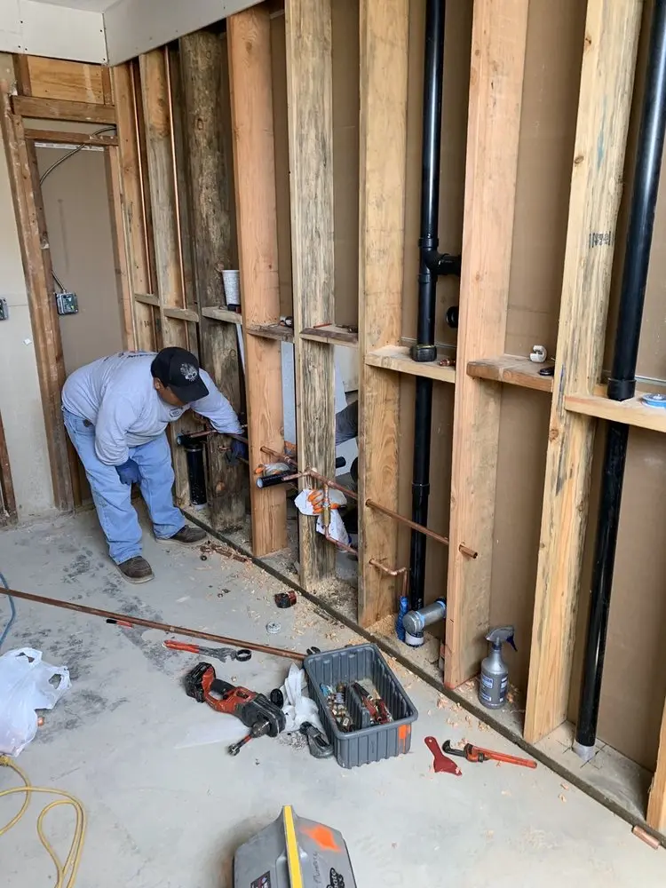 Commercial rough-in plumbing for Gas Line Repair in Aristocrat Ranchettes
